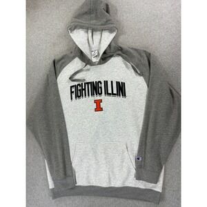 Illinois Fighting Illini Champion Stitched Campus Hoodie Sweatshirt (Men's 2XL)